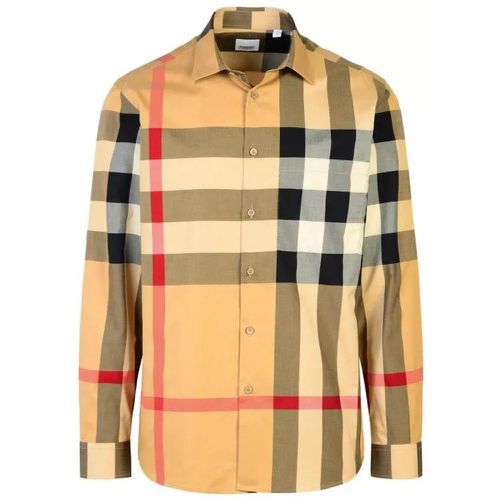 Summerton' Beige Cotton Shirt - Größe M - Burberry - Modalova