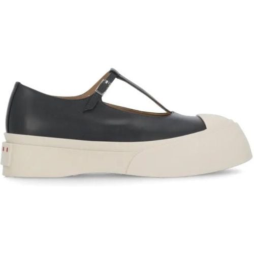 Loafer - Black Leather Sneakers - Gr. 36 (EU) - in - für Damen - Marni - Modalova