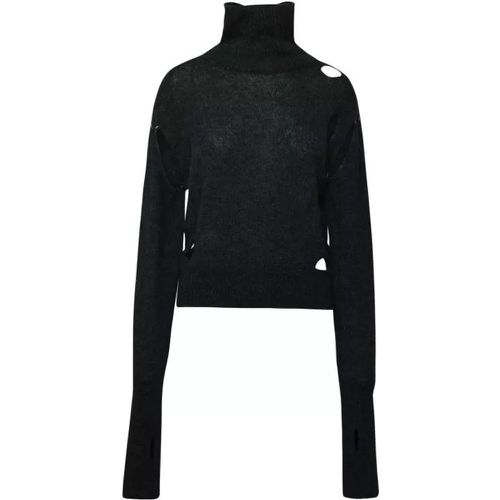Gray Alpaca Blend Turtleneck Sweater - Größe M - gray - MM6 Maison Margiela - Modalova