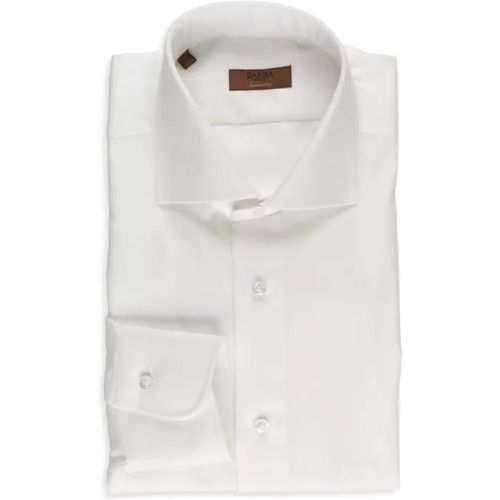 White Cotton Shirt - Größe 43 - white - Barba - Modalova