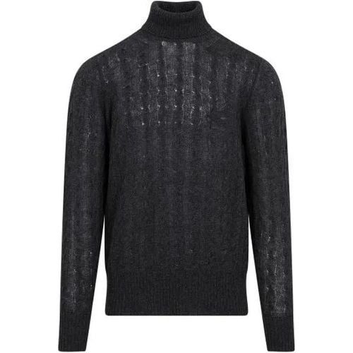 Blue Cashmere Turtleneck Sweater - Größe L - ETRO - Modalova