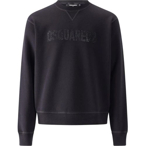 Sweatshirt mit Strass - Größe L - Dsquared2 - Modalova