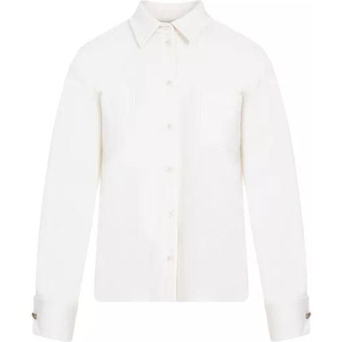 Tirolo White Virgin Wool Shirt Jacket - Größe 38 - Max Mara - Modalova