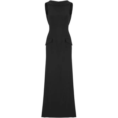 Dress With Ruffles - Größe 42 - black - alberta ferretti - Modalova
