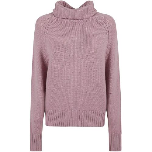 Blush Virgin Wool-Cashmere Blend Roll Neck Sw - Größe L - allude - Modalova