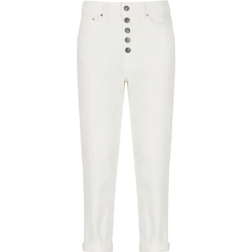 Trousers White - Größe 24 - Dondup - Modalova