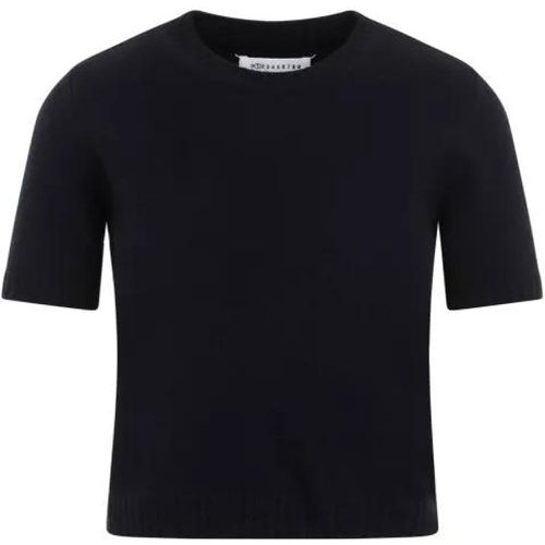 Navy Blue Wool Crewneck - Größe S - Maison Margiela - Modalova