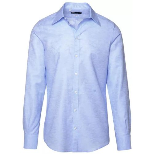 Light Blue Shirt - Größe 38 - blue - Dolce&Gabbana - Modalova