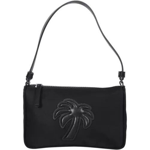 Shopper - Black Palm Tree Shoulder Bah In Nylon - Gr. unisize - in - für Damen - Palm Angels - Modalova