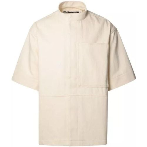 Ivory Cotton Shirt - Größe L - Jil Sander - Modalova