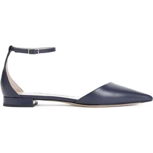 Loafer - Midnight Blue Calf Leather Ballerina - Gr. 38 (EU) - in - für Damen - Giorgio Armani - Modalova