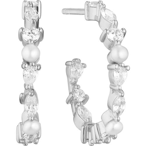 Ohrringe - Adria Creolo Medio Earrings - Gr. unisize - in Silber - für Damen - Sif Jakobs Jewellery - Modalova