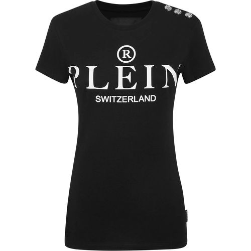 T-Shirt Slim Fit Iconic Plein - Größe L - Philipp Plein - Modalova