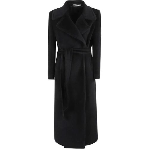 Chic Black Alpaca Coat - Größe 38 - Tagliatore - Modalova