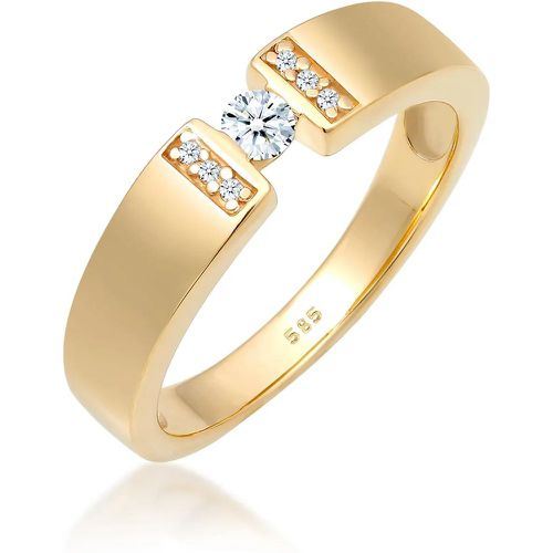 Ringe - Ring Verlobung Diamant 0.14 ct. 585 Gelbgold - Gr. 52 MM - in - für Damen - Elli - Modalova