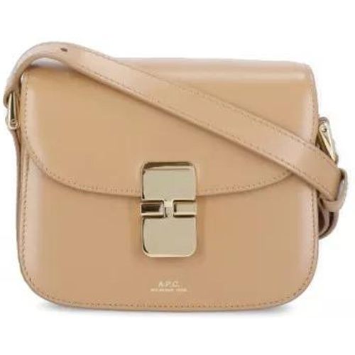 Shopper - Beige Smooth Leather Shoulder Bag - Gr. unisize - in - für Damen - A.P.C. - Modalova