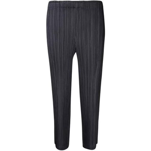 Cropped Design Trousers - Größe 5 - black - Issey Miyake - Modalova