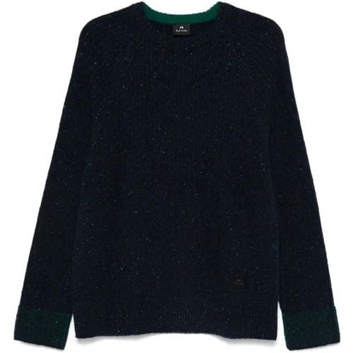 Navy Blue Wool Blend Sweater - Größe L - Paul Smith - Modalova