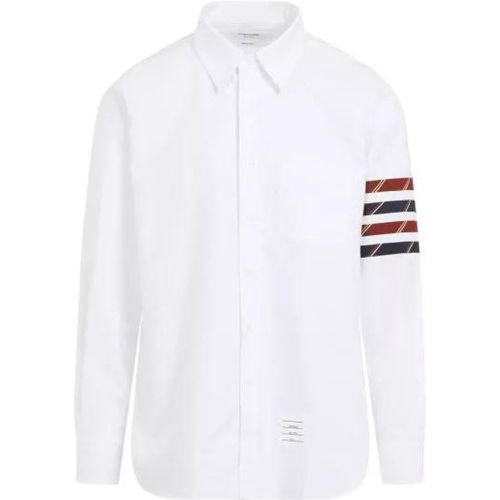 Straight Fit Long Sleeves Shirt - Größe 4 - white - Thom Browne - Modalova