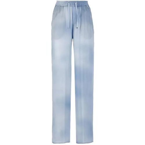 Light Blue Silk Pants - Größe 42 - blue - Herno - Modalova