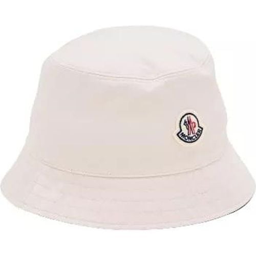 Caps & Mützen - Cotton White Bucket Hat - Gr. S - in - für Damen - Moncler - Modalova