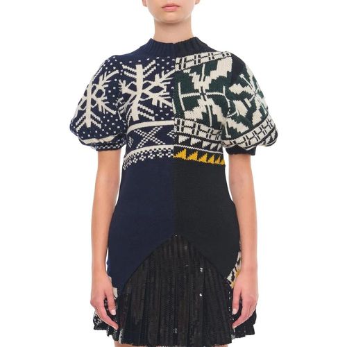 Long Pattern Knitwear - Größe 2 - Sacai - Modalova