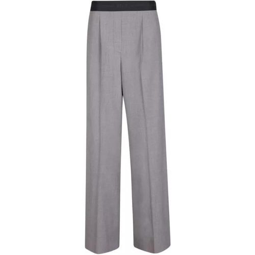 Mid-Rise Grey Pants - Größe 42 - gray - MSGM - Modalova
