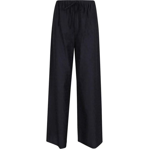 Navy Silk Trousers - Größe 40 - Valentino Garavani - Modalova