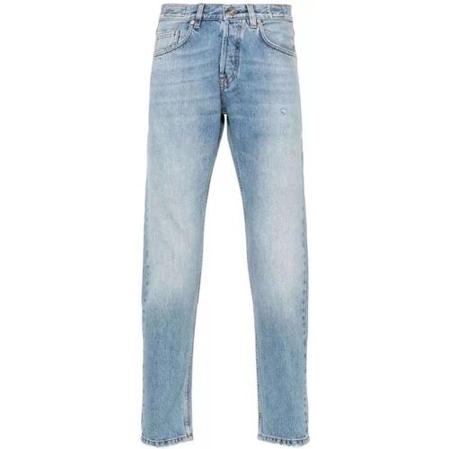 Distressed Tapered-Leg Denim Jeans - Größe 32 - blue - Eleventy - Modalova
