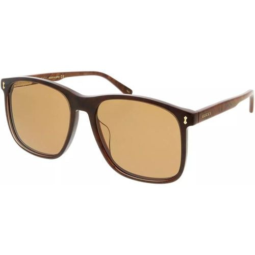 Sonnenbrillen - GG1041S-003 57 Sunglass Man Acetate - Gr. unisize - in Braun - für Damen - Gucci - Modalova