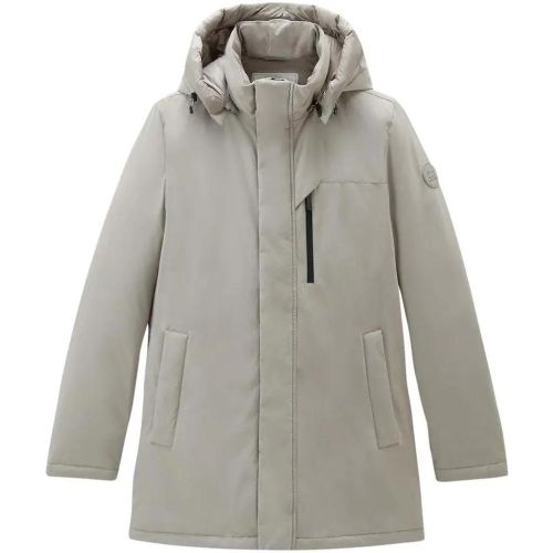 Mountain Stretch Down Parka Taupe - Größe S - Woolrich - Modalova