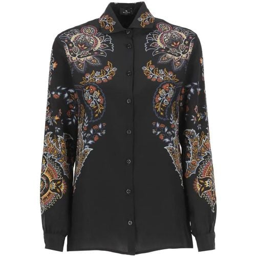 Black Silk Shirt - Größe 42 - ETRO - Modalova