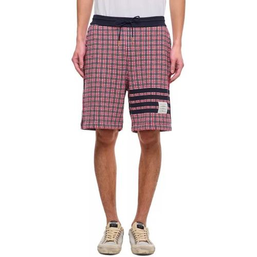 Check 4 Bar Sweat Cotton Shorts - Größe 1 - Thom Browne - Modalova