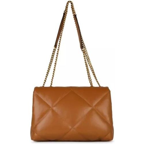 Shopper - Kira' Brown Leather Crossbody Bag - Gr. unisize - in - für Damen - TORY BURCH - Modalova