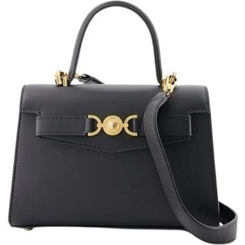 Shopper - Small Top Handle Bag - Leather - Black - Gr. unisize - in - für Damen - Versace - Modalova