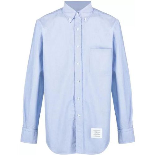 Light Blue Cotton Shirt - Größe 3 - blue - Thom Browne - Modalova