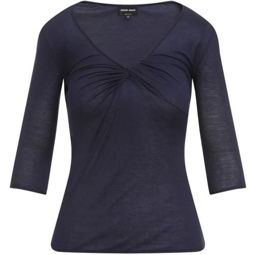 Viscose-Silk Pullover - Größe 38 - Giorgio Armani - Modalova