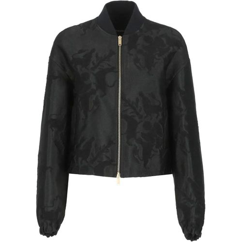 Black Bomber Jacket - Größe 38 - schwarz - Fabiana Filippi - Modalova