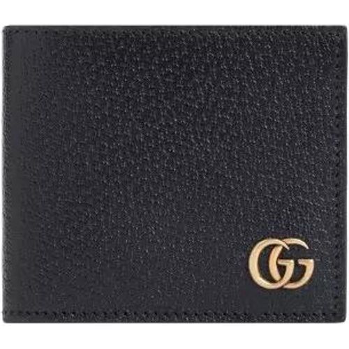 Portemonnaies - Black Leather Gg Marmont Wallet - Gr. unisize - in - für Damen - Gucci - Modalova