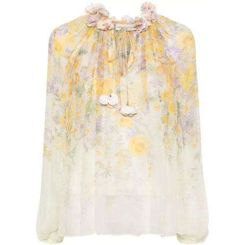 Harmony Billow Floral-Print Blouse - Größe 3 - Zimmermann - Modalova