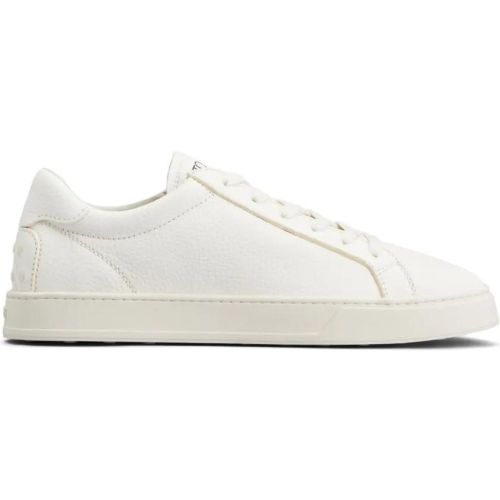Low-Top Sneaker - Textured Leather Sneakers With Logo-Print Tongue - Gr. 10 - in - für Damen - TOD'S - Modalova