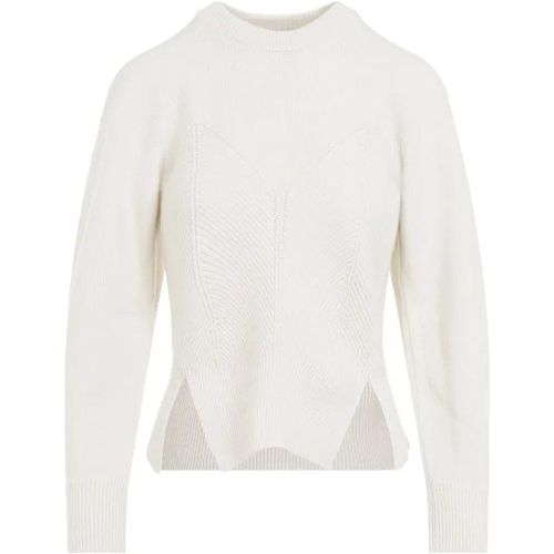 Chevron Ivory Cashmere Pullover - Größe S - alexander mcqueen - Modalova