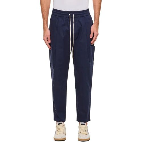 Cropped Pants With Drawstring Closureside Pockets - Größe L - Drôle De Monsieur - Modalova
