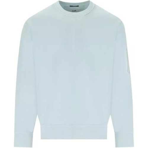 Diagonal Fleece Starlight Blue Sweatshirt - Größe L - blue - CP Company - Modalova