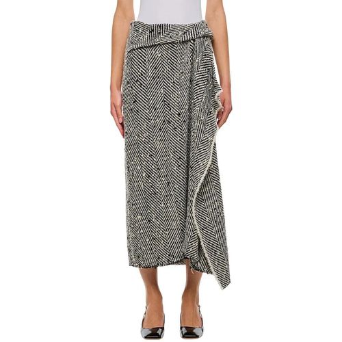 Draped Wrap Midi Skirt - Größe 6 - Erdem - Modalova