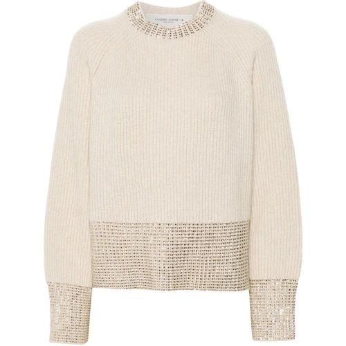 Sweater With Textured Knit - Größe S - Golden Goose - Modalova