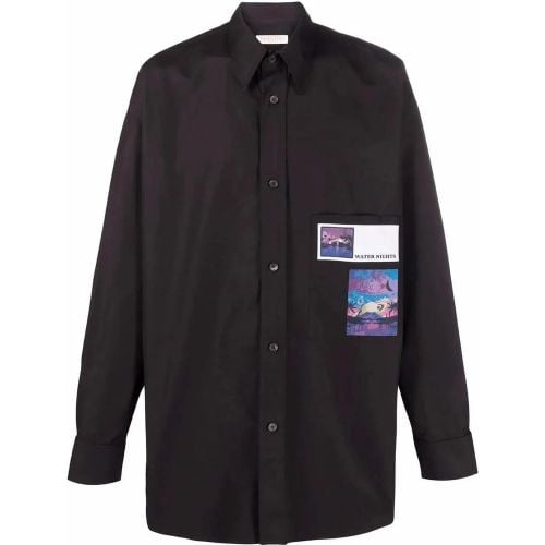 Garavani Water Nights Patches Shirt - Größe 40 - Valentino - Modalova