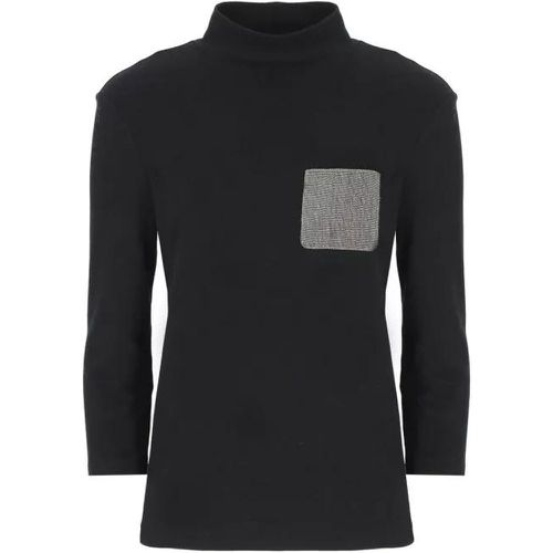 Cotton T-Shirt - Größe 40 - black - Fabiana Filippi - Modalova