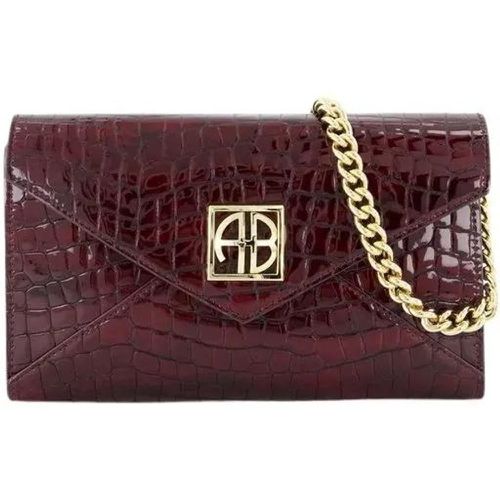 Clutches - Elly Small Clutch - Leather - Burgundy - Gr. unisize - in - für Damen - Anine Bing - Modalova