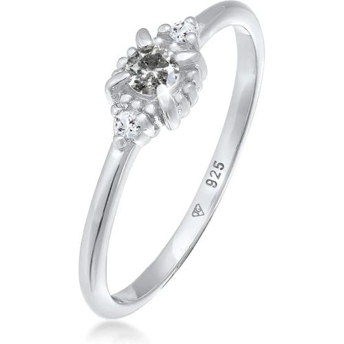 Ringe - Ring Diamant Salt Pepper (0.11 ct.) Topas 925 Silb - Gr. 56 MM - in Silber - für Damen - Elli - Modalova